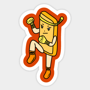 Cartoon Thai boxing Sticker